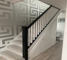 Image of Versace Greek Key Silver / Grey Premium Designer Vinyl Heavy Wallpaper 93523-5