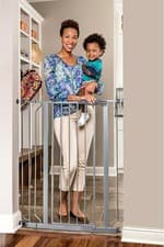 Image of Regalo Easy Step Extra Tall Walk Thru Baby Gate, Bonus Kit, Includes 4-Inch