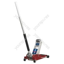 Image of Sealey Premier Low Profile Aluminium Trolley Jack with Rocket Lift 2.5 Tonne