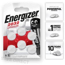 Image of 2032 CR2032 ENERGIZER Batteries DL2032 3V Lithium Cell Battery *EXPIRY 04/2033*
