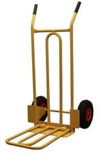 Image of CGV380 Heavy Duty Folding & Fixed Toe Sack Truck, Pneumatic Wheels, 200kg