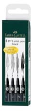 Image of Faber-Castell Pitt Artist Color Pen Set - Pack of 4, S, F, M, B