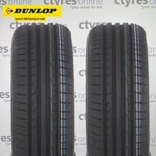 Image of 2X New 225 60 16 DUNLOP Sport BluResponse 102W XL *B WET GRIP (2 Tyres)
