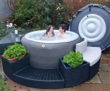 Image of Canadian Spa Grand Rapids V2 4 Person Hot Tub | Inflatable Outdoor Jacuzzi Spa