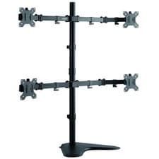 Image of Quad Screen Monitor Mount Stand PC Computer Up To 32" Swivel Tilting Rotate