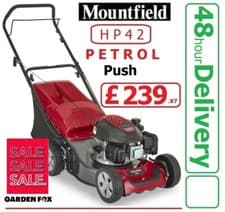Image of new MOUNTFIELD HP42 Push Petrol 4 Wheeled Lawnmower 2L0431048/M19 8008984815858
