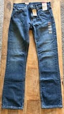 Image of Men’s Levi’s 527 Slim Bootcut Jeans 30x32 Dark Wash