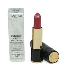 Image of Lancome L'absolu Rouge Ruby Cream Lipcolor Lipstick 214 Rosewood Ruby 3g