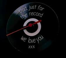 Image of Dad Just For The Record We Love You Wall Clock personalized