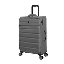 Image of IT Luggage Census 71cm Medium Soft Suitcase with 8 Wheels TSA Lock Grey Skin