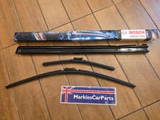 Image of BOSCH WIPER BLADES PAIR FLAT AERO 700mm & 400mm A558S AEROTWIN 28" & 16"
