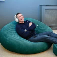Image of Goliath Bean Bag Giant Jumbo Cord Adult Lounger Sofa Chair rucomfy Beanbags