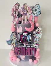 Image of Monster High 3G Cake Topper - Name and Age Personalized