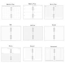 Image of A5/A6/A7 Planner Diary Insert Refill Schedule Organiser Plan 45Sheet Notes Paper