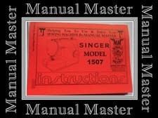 Image of SINGER 1507 & 1507NT ZigZag Sewing Machine Operating Instructions Manual Booklet