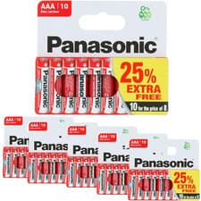 Image of 60x AAA Genuine Panasonic Zinc Carbon Batteries LR03 1.5V MN2400 Longest Expiry