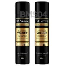 Image of 2 x 400ml  Tresemme Flawless Volume Hairspray Professional Quality 