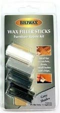 Image of Briwax Wax Wood Filler Sticks Grey Shades White Black 4 Pack Mix + Applicator
