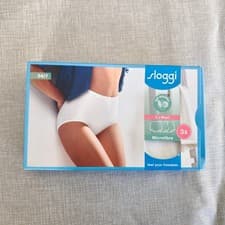 Image of Sloggi 24/7 Microfibre Maxi Brief 3-Pack UK 12 White Knickers