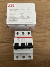 Image of ABB 63 Amp Type B Mcb Circuit Breaker S203M 3 Phase Pole B63