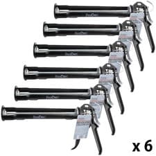 Image of 6 x ProDec Advance Revolving Caulking Gun 400ml Mastic Gun Heavy Duty Trade Spec