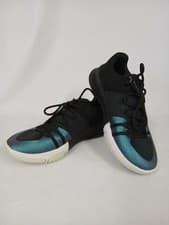 Image of Under Armour Surge 4 Ladies Black Metallic Blue Sneakers Running Trainers UK 5