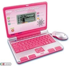 Image of VTech Challenger Laptop Pink Educational Kids Computer Toy (Pink)