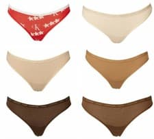 Image of Pack 2 briefs CK CALVIN KLEIN women's thong bipack briefs underpants underwear a