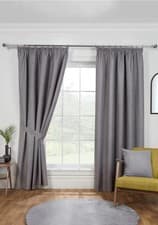 Image of 3’’Pencil Pleat BLACKOUT Curtains Eclipse Ready Made Pair By Sundour- Brand new