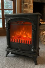 Image of Freestanding Electric Fireplace Heater Portable LED Flame Effect Stove Decor NEW