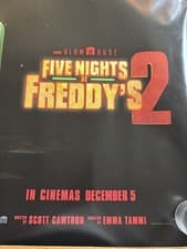 Image of Five Nights At Freddy’s 2 Original UK Double Sided Cinema Quad Poster Rare