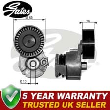 Image of Gates Drive Belt Tensioner Pulley Fits Renault Nissan Dacia - T39009