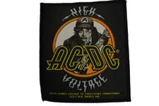 Image of AC/DC HIGH VOLTAGE CLOSE UP WOVEN PATCH NEW OFFICIAL ANGUS YOUNG