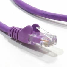 Image of 5m C6 CAT6-CCA UTP RJ45 Ethernet LSZH Networking Cable Purple [007807]