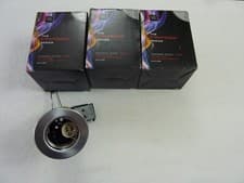 Image of 3 x Fire Rated Fixed 240v Downlights Satin Chrome GU10 FGFS-1