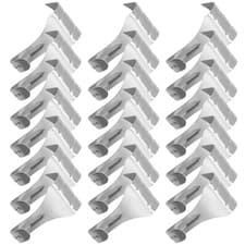 Image of 20 Pcs Picture Hanging Tool Rail System Photo Frame Wire Hook Moulding Hangers