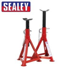 Image of Sealey Axle Stands Pair - 2.5t per stand Double Pin securing 345mm-505mm Height