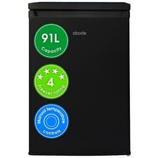 Image of Abode Undercounter Freezer Black 91L 55cm Wide Freestanding A85UCFZ552E1B
