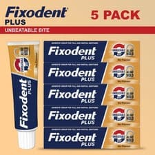 Image of Fixodent Plus Unbeatable Bite Denture Adhesive Cream All Day Hold Technology 40g