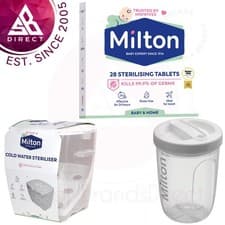Image of Milton Baby Utensils Cold Water Steriliser/ Solo Travel Steriliser/ 28 Tablets