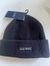 Image of Jack Wills Knitted Beanie Black One Size