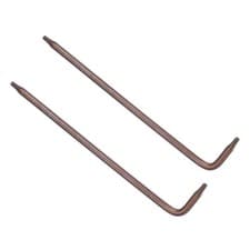Image of 2pcs Tamper Proof Torx Key T7 L-Shape Star Wrench for Auto Maintenance