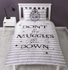 Image of Harry Potter Spell Muggles Single Panel Duvet Cover Bedding Set
