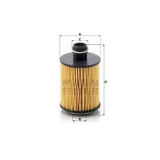 Image of MANN HU7004/1X Oil Filter Fits Vauxhall Combo 1.3 CDTi 1.6 CDTi 2.0 CDTi