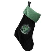Image of HARRY POTTER SLYTHERIN CHRISTMAS DECORATION CREST STOCKING FLEECE CHRISTMAS XMAS