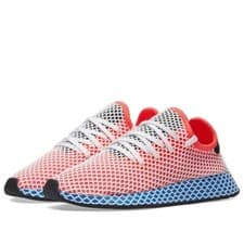 Image of Adidas Deerupt Runner Trainers UK 11.5 Solar Red / Bluebird CQ2624 BNIBWT 💯
