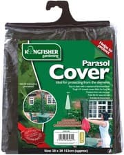 Image of Kingfisher Waterproof Garden Parasol Cover 18cm x 28cm x 150cm