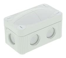 Image of Wiska Combi Junction Box White 206 85x49x51mm No Terminals 10109573 WH