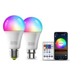 Image of B22 E27 WiFi Smart LED Light Bulb Lamp 10W RGB Remote/APP Control Alexa Google
