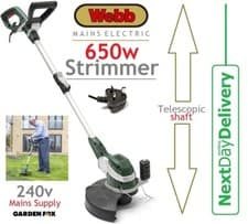 Image of new WEBB WEELT650 240V Mains Electric 650watt STRIMMER WEELT650 5055661901697